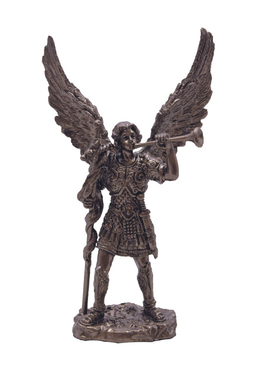 Archangel Gabriel Statue in Cold Cast Bronze 4" SR-76268