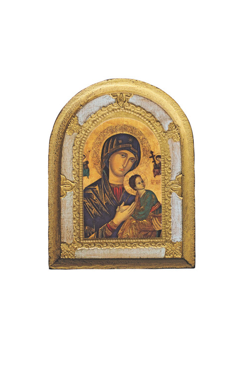 Our Lady of Perpetual Help Florentine Plaque 4.5x6" Z-527-P
