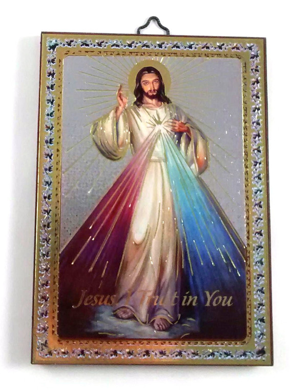 Divine Mercy Wood Plaque