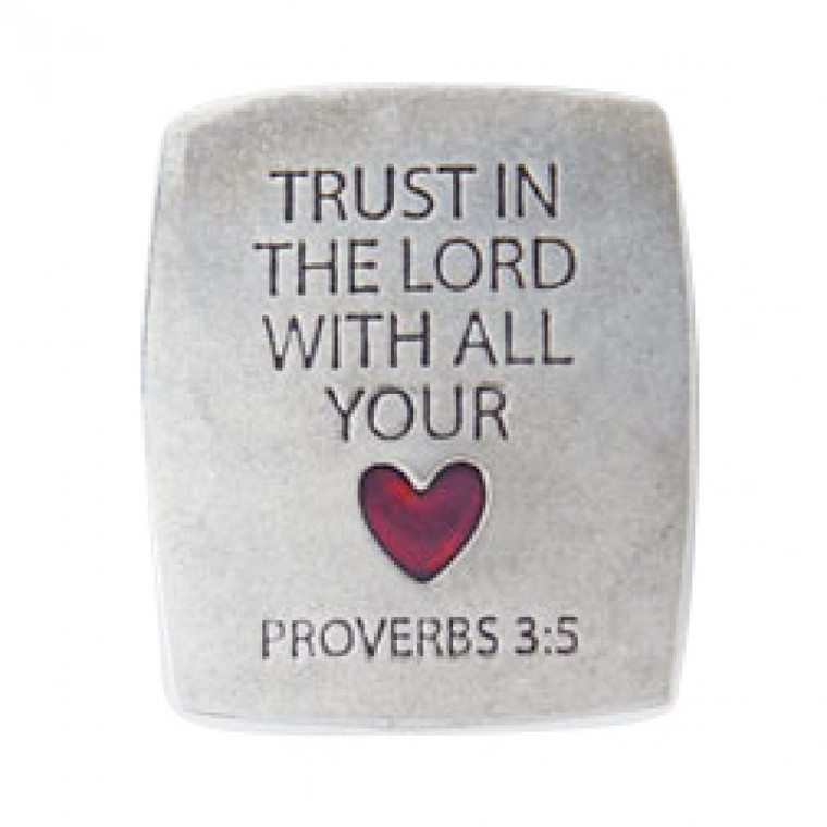 Trust In The Lord Pewter Magnet