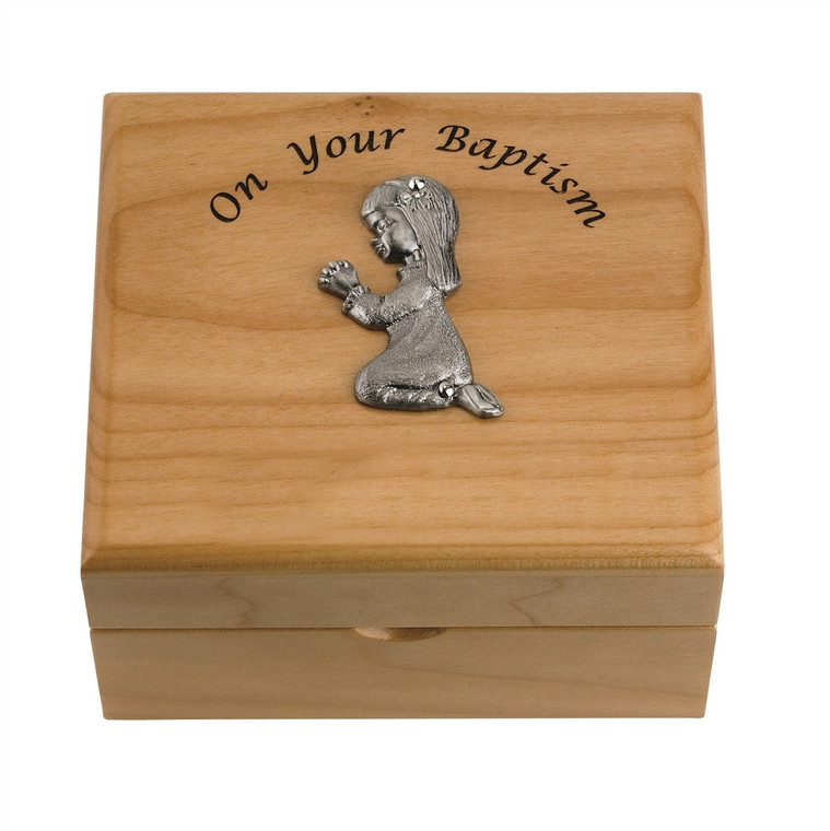 Wood Baby Girl Keepsake Box ST102