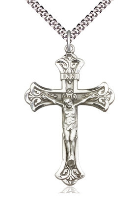 Sterling Silver Crucifix Pendant 0642SS/18S