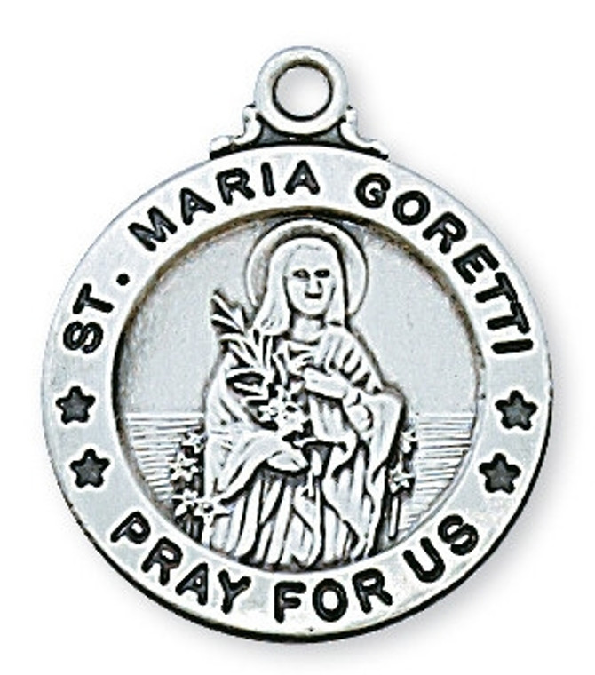 Sterling Silver St. Maria Goretti Pendent L600MG