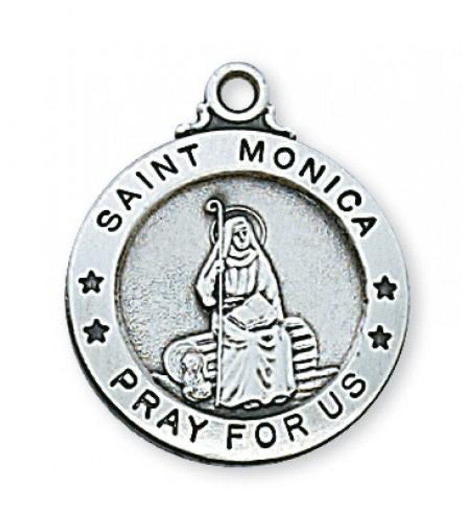Sterling Silver St.  Monica Pendent L600MN