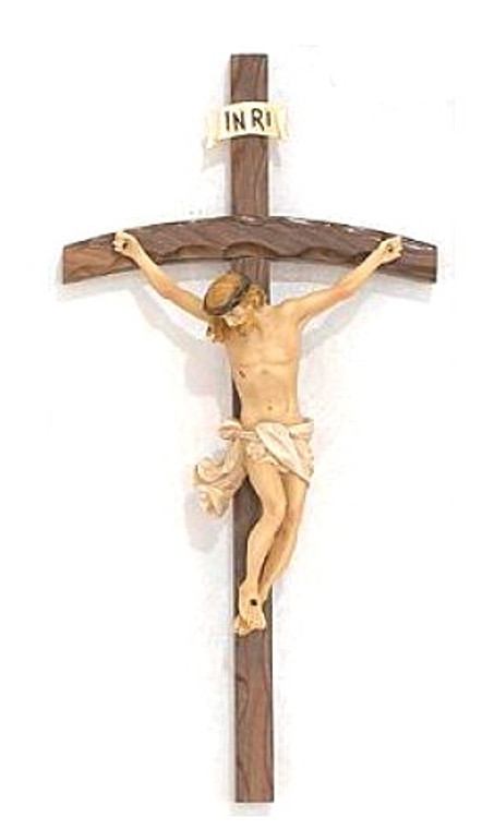 Walnut Bent-Log Crucifix 79-32