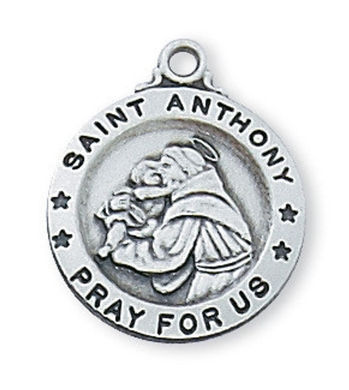 Sterling Silver Small St. Anthony Pendant L700AN