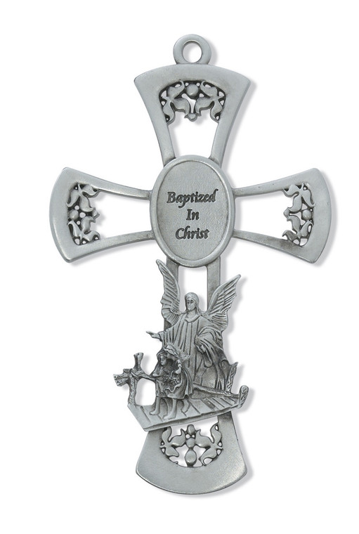 Pewter 6" Baptism Cross  73-14