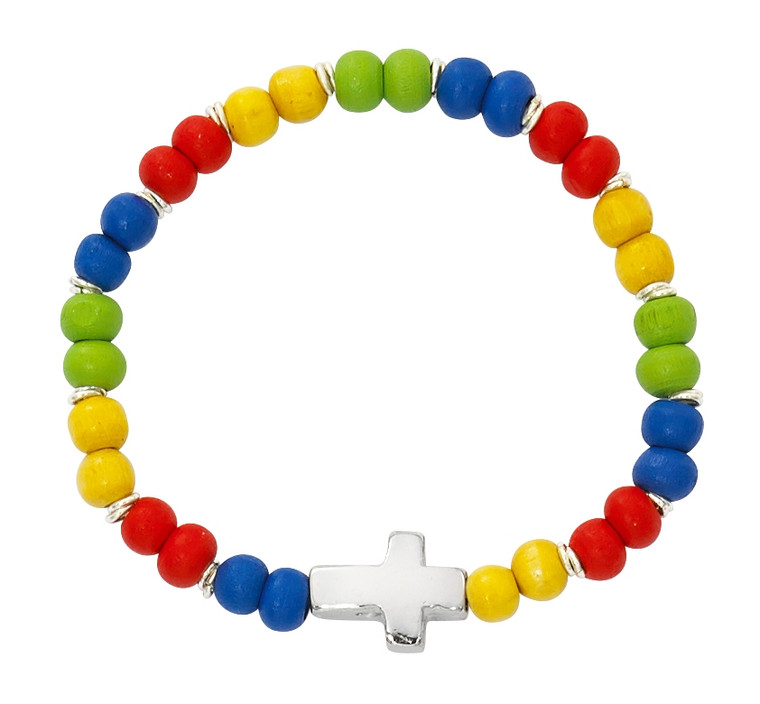 Colorful Wood Baby Bracelet B1007C