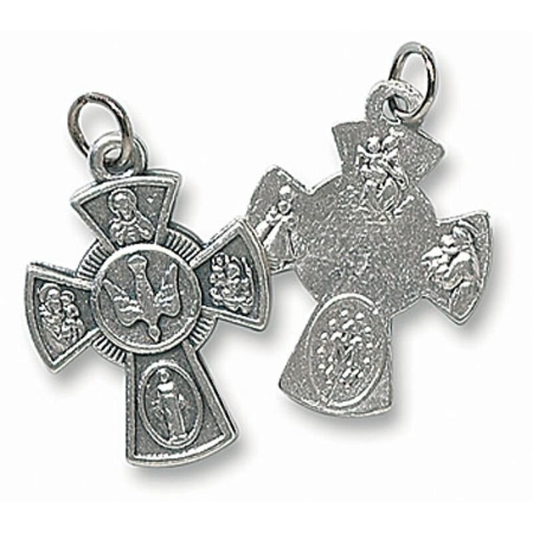 Small Four Way (4-Way) Cross Pendant SCX14CNF