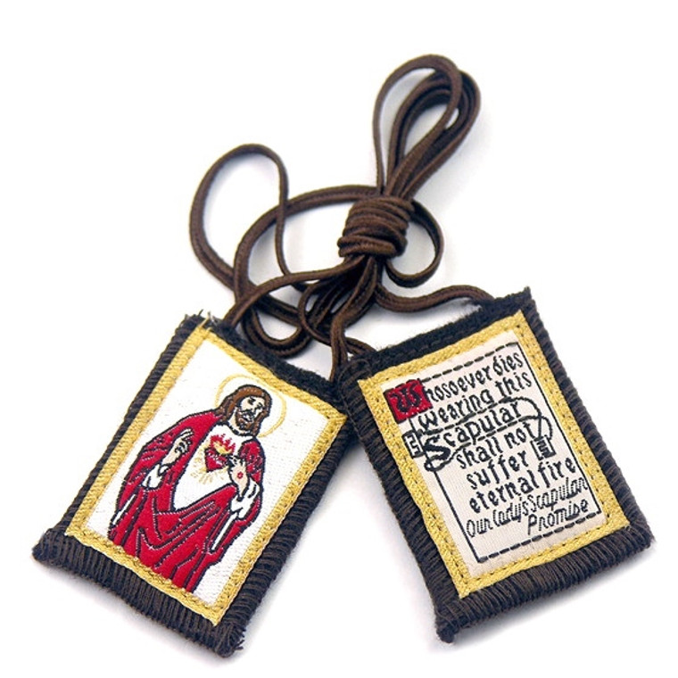 L: Sacred Heart of Jesus Brown Scapular