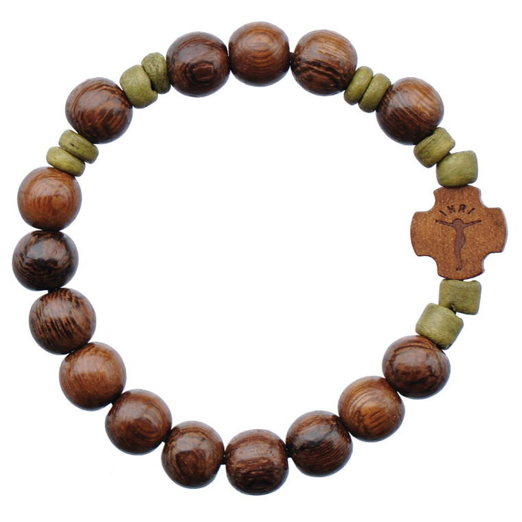 8mm Wood Children’s Rosary Bracelet RCB2B