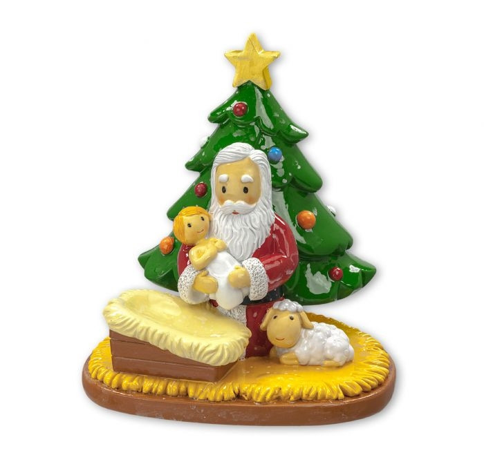 Santa with Jesus Tree Figure #251038