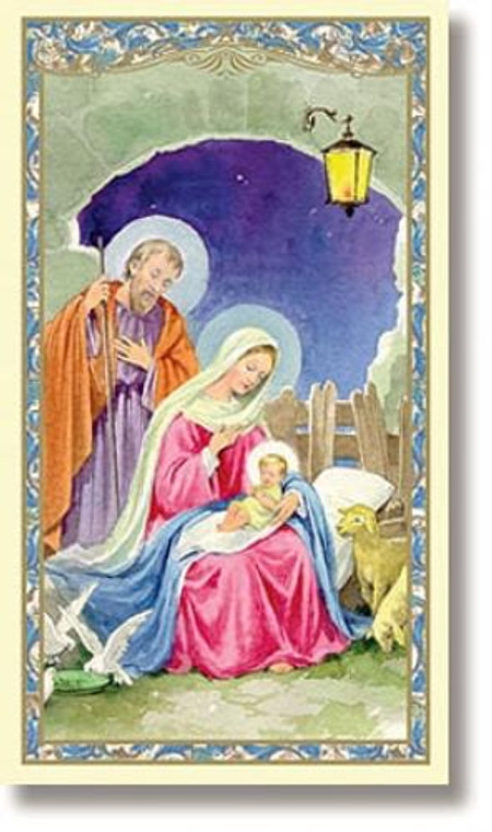 Nativity Christmas Holy Card RC614