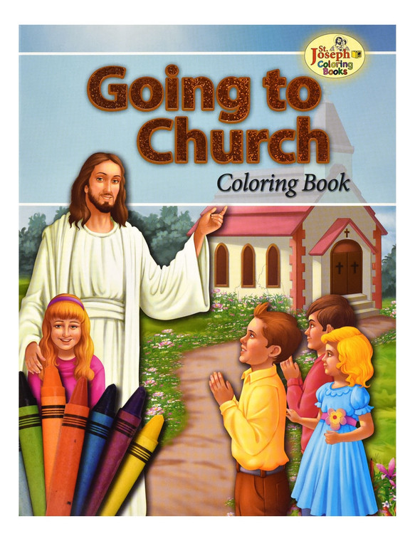 St. Joseph Going to Church Coloring Book 694