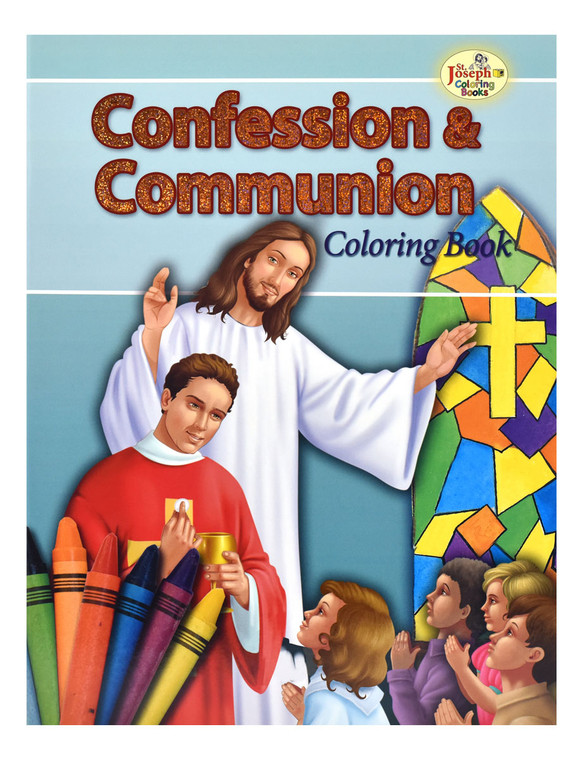 St. Joseph Confession & Communion Coloring Book 695