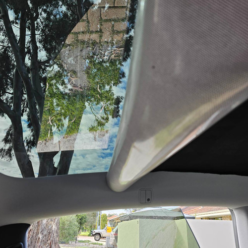 Tesla Model Y Electrostatic sunroof shade installation