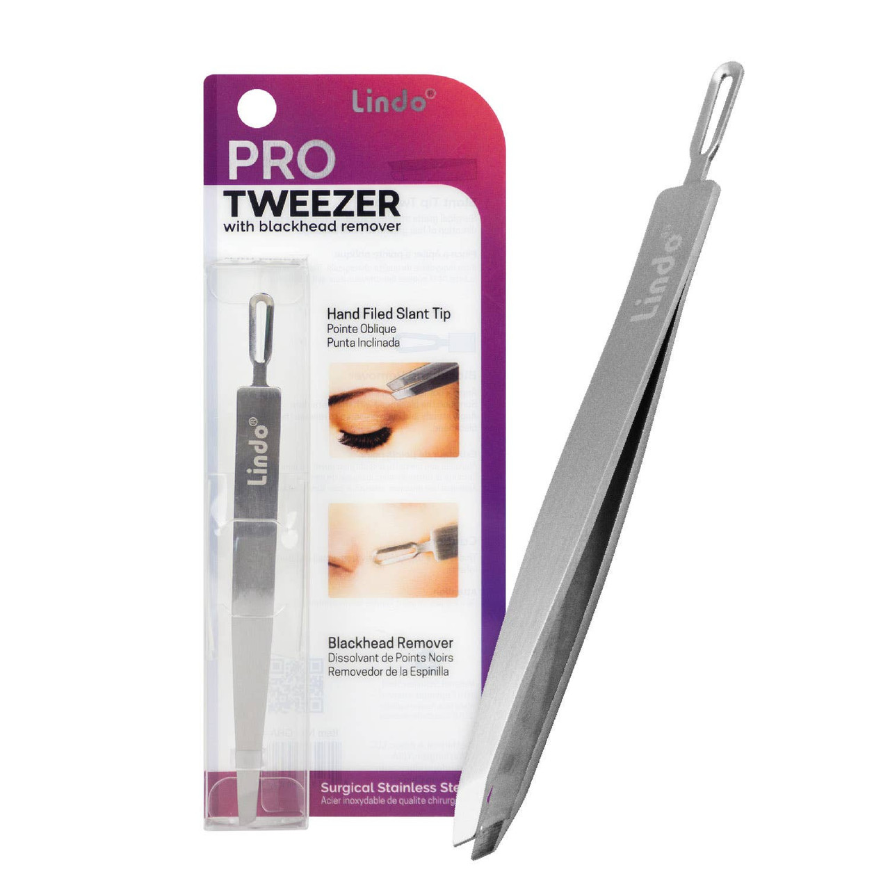 Lindo Pro Tweezer with Blackhead Remover - Our Footprints Eco Store