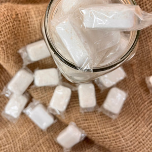All-in-1 dishwasher tabs in a water-soluble pouch made from biodegradable Polyvinyl Alcohol All-in-1 dishwasher tabs in a water-soluble pouch made from biodegradable Polyvinyl Alcohol