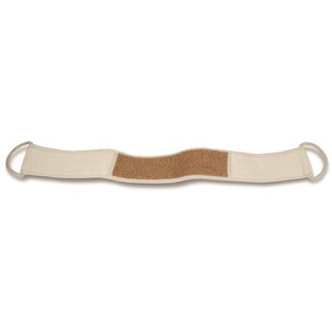Gentle Bamboo cloth on one side for cleansing and jute on the other side for exfoliating. Gentle Bamboo cloth on one side for cleansing and jute on the other side for exfoliating.