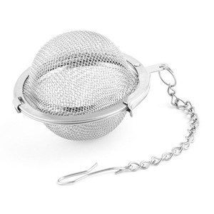 Stainless Steel mesh tea ball. Dishwasher safe.
