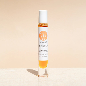 An antioxidant-packed eye serum that targets dark circles and puffiness. Ideal for all skin types.
Hello, bright eyes. This potent serum targets dark circles and puffiness to help moisturize, soothe, and restore a youthful appearance to the delicate skin around your eyes. Formulated with naturally anti-inflammatory turmeric and skin-softening yarrow, this serum is dual-purpose and can be used as a handy spot treatment.
Benefits & Effects: Brightening, Rejuvenating, Firming
Ingredients: Vanilla infused Jojoba oil*, Pumpkin seed oil*, Argan oil*, Elderflower infused Sunflower oil*, Seabuckthorn oil, Frankincense, Geranium*, Spearmint*, Turmeric, Carrot seed, and Yarrow essential oils, Rosemary leaf extract
*organic
Vegan
97% organic
Certified cruelty-free
Size: 0.3oz | 10ml An antioxidant-packed eye serum that targets dark circles and puffiness. Ideal for all skin types.
Hello, bright eyes. This potent serum targets dark circles and puffiness to help moisturize, soothe, and restore a youthful appearance to the delicate skin around your eyes. Formulated with naturally anti-inflammatory turmeric and skin-softening yarrow, this serum is dual-purpose and can be used as a handy spot treatment.
Benefits & Effects: Brightening, Rejuvenating, Firming
Ingredients: Vanilla infused Jojoba oil*, Pumpkin seed oil*, Argan oil*, Elderflower infused Sunflower oil*, Seabuckthorn oil, Frankincense, Geranium*, Spearmint*, Turmeric, Carrot seed, and Yarrow essential oils, Rosemary leaf extract
*organic
Vegan
97% organic
Certified cruelty-free
Size: 0.3oz | 10ml