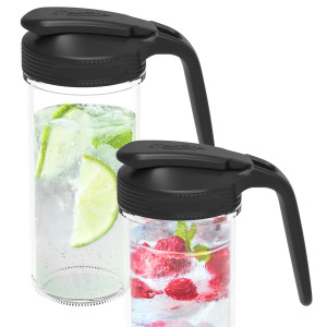 Multi Tops screw onto the mouth of any wide or regular mouth Mason jar and create an airtight seal. Each Multi Top flip cap pitcher lid features a spout and handle with a leak-proof cap that snaps into place. Shake and pour salad dressings, use as a pitcher for serving, or store granola and other dry foods all with the Multi Top lid.
Multi Tops are BPA and phthalate-free, so they’re safe to store any type of food, and they're dishwasher and freezer safe. Multi Tops screw onto the mouth of any wide or regular mouth Mason jar and create an airtight seal. Each Multi Top flip cap pitcher lid features a spout and handle with a leak-proof cap that snaps into place. Shake and pour salad dressings, use as a pitcher for serving, or store granola and other dry foods all with the Multi Top lid.
Multi Tops are BPA and phthalate-free, so they’re safe to store any type of food, and they're dishwasher and freezer safe.