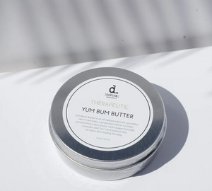 Yum Bum Butter is an all natural salve for your littles skin! It provides a protective barrier to help/prevent minor skin issues. Cloth diaper friendly! Lavender and Tea TRee Essential Oils, for extra skin healing.
Natural, made with 80% organic ingredients. It’s a great preventative for diaper rash. Yum Bum Butter also soothes irritated skin, dry cracked skin, scratches, and even bug bites. Many customers have given testimonials that it has helped tremendously to clear up eczema as well.
*Available in 4 oz tins, and in a 2.25 oz to go stick Yum Bum Butter is an all natural salve for your littles skin! It provides a protective barrier to help/prevent minor skin issues. Cloth diaper friendly! Lavender and Tea TRee Essential Oils, for extra skin healing.
Natural, made with 80% organic ingredients. It’s a great preventative for diaper rash. Yum Bum Butter also soothes irritated skin, dry cracked skin, scratches, and even bug bites. Many customers have given testimonials that it has helped tremendously to clear up eczema as well.
*Available in 4 oz tins, and in a 2.25 oz to go stick