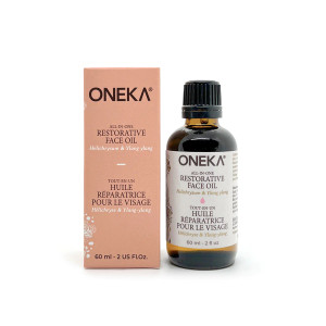 Our All-In-One Restorative Face Oil is specially formulated to give a nutrient-rich, botanical boost to the skin. Our All-In-One Restorative Face Oil is specially formulated to give a nutrient-rich, botanical boost to the skin.