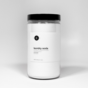 This simple but effective laundry soda takes the place of powdered laundry detergent. Mixed by hand, from simple, natural ingredients, this concentrated powder is safe for sensitive skin and lasts a long time at just 1 tbsp per load! Appropriate for standard and HE machines. Colour safe. This simple but effective laundry soda takes the place of powdered laundry detergent. Mixed by hand, from simple, natural ingredients, this concentrated powder is safe for sensitive skin and lasts a long time at just 1 tbsp per load! Appropriate for standard and HE machines. Colour safe.