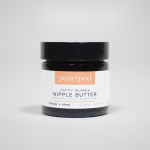 Our lanolin-free Nipple Butter is a rich, natural ointment made with organic Cocoa, Shea and Mango butters. It soothes, nourishes and moisturizes sore and cracked nipples. Safe for both nursing mamas and babies, a little of our butter will go a very long way. Our lanolin-free Nipple Butter is a rich, natural ointment made with organic Cocoa, Shea and Mango butters. It soothes, nourishes and moisturizes sore and cracked nipples. Safe for both nursing mamas and babies, a little of our butter will go a very long way.