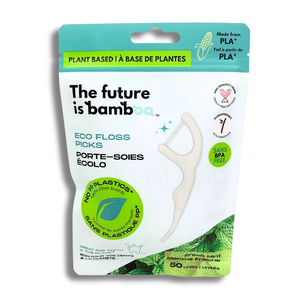 Our Eco Floss Picks, the perfect addition to your daily oral care routine! Made from plant-based materials, these picks are both good for you and the planet. These Eco Floss Picks come in Charcoal-Lemon and Fresh Mint and are eco-friendly alternative to conventional plastic floss picks.