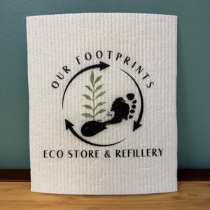 Our Footprints branded Swedish Dish Cloth!