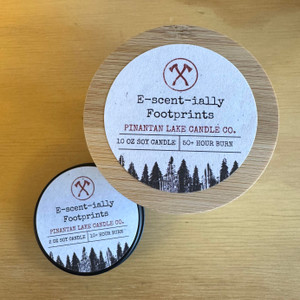 Signature scent for Our Footprints Eco Store! Refreshingly crisp peppermint blends harmoniously, alongside soothing aromas of cool eucalyptus.