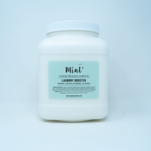 Mint Laundry Booster is a safe and natural bleach alternative that eliminates the toughest stains and odours.  Formulated with simple, all natural ingredients that are optimized to make your whites and colours vibrant and feeling extra clean.  No bleach, no dyes, no fragrances, just the good stuff!  Safe for both HE and top loader machines. Septic safe and colour safe. The perfect pairing with your Mint Laundry Detergent.