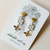 Alabaster and Ivy Earrings (Honeycomb Dangles)