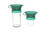 The 6-in-1 Smart Funnel from Masontops is the best canning funnel on the market.
Designed to fit securely atop both regular- and wide-mouth Mason jars, this funnel can be operated hands-free. The clear neck of the funnel includes markings to gauge headspace, and common measurement conversions have been imprinted on the upper rim. A strainer insert and bottle-filler spout come included with this item, and it is equipped with a disc removal hook to open sealed Mason jars. The outer collar is taller than the inner neck of the funnel, preventing countertop contamination.