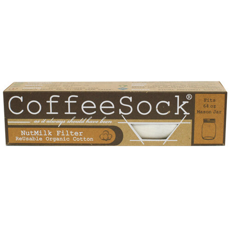 CoffeeSock NutMilk filters are durable and may last a year or more.