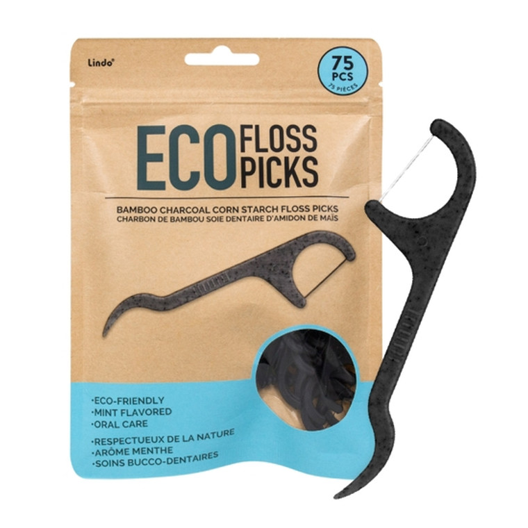 Dentists recommend flossing once a day to help prevent bad breath and gum disease. Whether it’s at home or on the go, our Lindo Eco Floss Picks are an effective and eco-friendly solution that help remove any unwanted food between teeth.