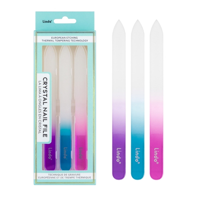 The Premium Crystal Nail File is made from quality crystal and helps prevent chipping and breakage that usually occurs with regular nail files. The premium crystal material never wears out and is easy to disinfect.