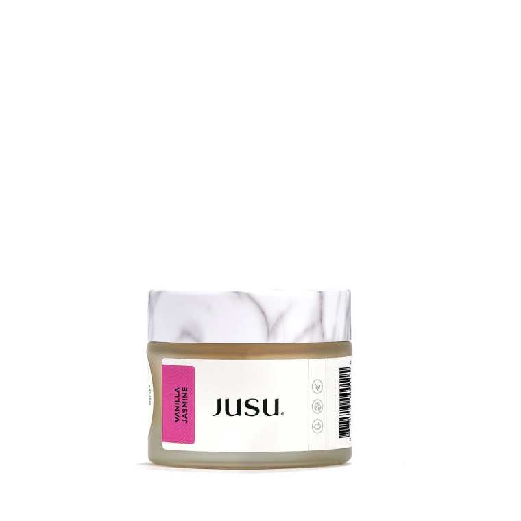 Jusu's balancing vegan face cream is designed especially for combination skin. Green Tea and Turmeric are packed with antioxidants, which help to slow the symptoms of aging and reduce inflammation.

The Extra Virgin Coconut Oil is anti-bacterial and deeply nourishes the lipid layer of the skin, while it's protective butters and oils provide a light barrier to maintain the moisture balance of the skin.

It contains smooth aphrodisiac vanilla with sweet orange and exotic night-blooming jasmine blossoms.

Benefits: 

Powerfully normalizing, antioxidant and anti-inflammatory
A toning, balancing and aphrodisiac night-blooming flower
A fruit kernel butter that supports elasticity and softens skin

Directions: Apply bean-sized amount to freshly cleansed skin




Ingredients: Aqua, Rosa Damascena (Rose) Flower Water, Aloe Barbadensis Leaf Juice, Butyrospermum Parkii (Shea) Butter, Prunus Amygdalus Dulcis (Sweet Almond) Oil, Cetearyl alcohol, Sodium Cetearyl Sulfate, Mangifera Indica (Mango) Seed Butter, Lactobacillus Ferment, Caprylic/capric triglyceride, Brassica Oleracea Italica (Broccoli) Seed Oil, Citrus Aurantium Dulcis (Orange) Peel Oil, Cetyl alcohol, Glycerin, leptospermum scoparium mel, Potassium Sorbate, Rubus Idaeus (Raspberry) Seed Oil, Dimethyl Sulfone, Rosmarinus Officinalis (Rosemary) Leaf Extract, Tocopherol, Vanillin, Calendula Officinalis Extract, Camellia Sinensis (Green Tea) Leaf/Stalk Extract, Curcuma Longa (Turmeric) Rhizome Oil, Jasminum Grandiflorum Flower Extract, Litsea Cubeba Fruit Oil

*Jusu ingredients are 100% plant-based and planet aware.

Type: Natural Vegan Face Cream
Scent: Vanilla Jasmine
Volume: 50 g
Manufacturing: Handcrafted in small batches in Victoria, BC, Canada