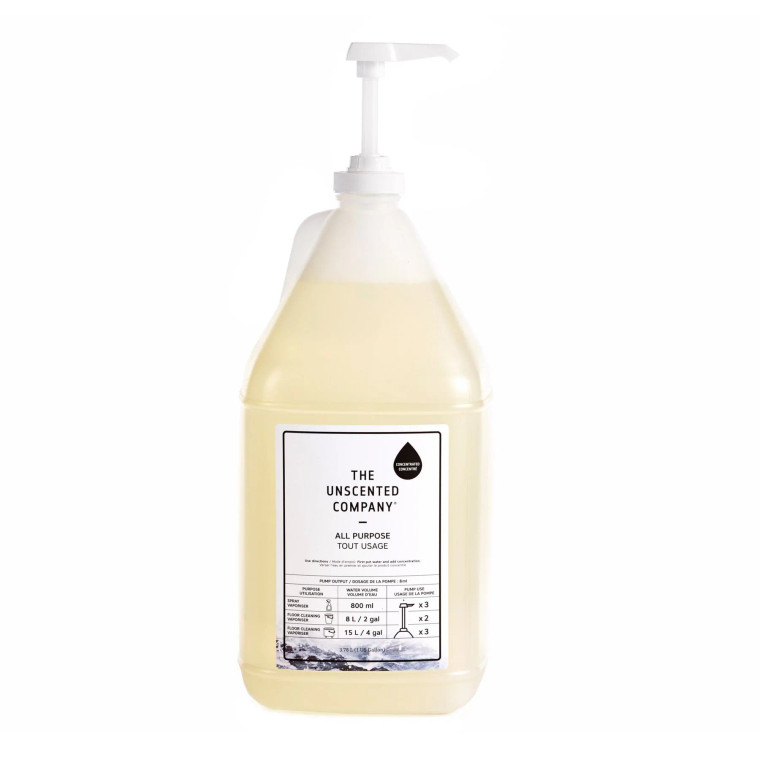 This concentrated all purpose cleaner is a must-have for your everyday cleaning in the kitchen, bathroom, or anywhere else in the house. The perfect side-kick to tackle your chores! Fragrance, dye and phosphate free. Our Concentrated All Purpose Cleaner requires only 25 ml of concentrate for an 800ml spray bottle. It's also perfect for floor cleaning and can be diluted with water directly in your bucket. Comes with an easy-to-use pump.