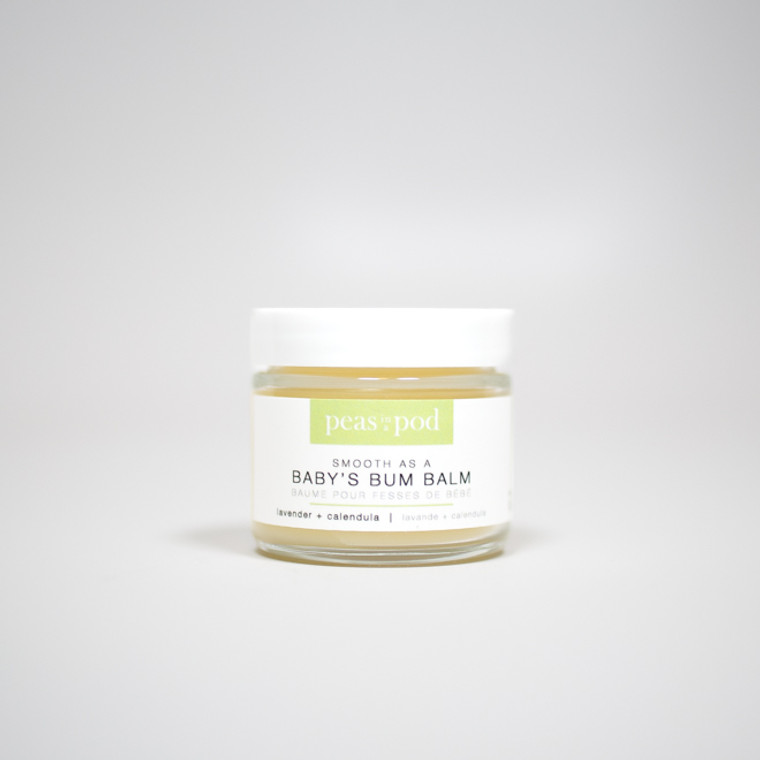 Our signature Peas product and the flagship of our line. This is a wonderfully soothing balm for diaper ouches, dry skin & to help baby's bum feel wonderful! A natural alternative to commercial (and petroleum laced) baby creams/balms on the market.