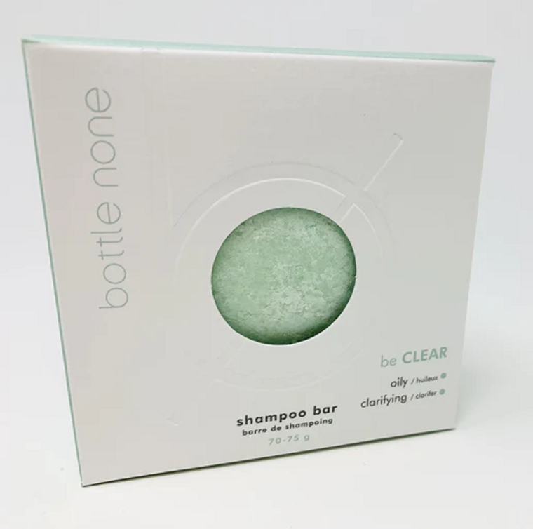 The Be CLEAR is our daily deep clean bar. Antiseptic oils for reducing oil production and deep cleansing scalp.