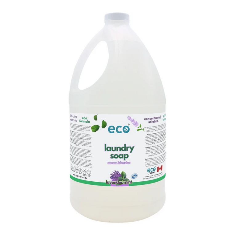 Our Lavender Mint laundry detergent deodorizes and washes all fabrics with its mix of essential oils (no synthetic fragrance or dye). It is safe for sensitive skin, babies, washable diapers, technical clothing and delicate fabrics. Our Lavender Mint laundry detergent deodorizes and washes all fabrics with its mix of essential oils (no synthetic fragrance or dye). It is safe for sensitive skin, babies, washable diapers, technical clothing and delicate fabrics.