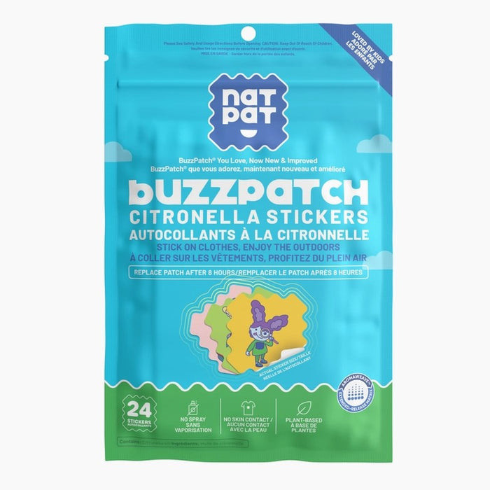Natural Mosquito & Insect Repellent Stickers are the natural solution for keeping kids (and parents!) safe from mosquitoes and other insects. Made with 100% natural essential oils, these Deet-free repellent stickers create a protective citronella shield, cleverly camouflaging your little ones from mosquitoes without sprays, mess, or chemicals.
