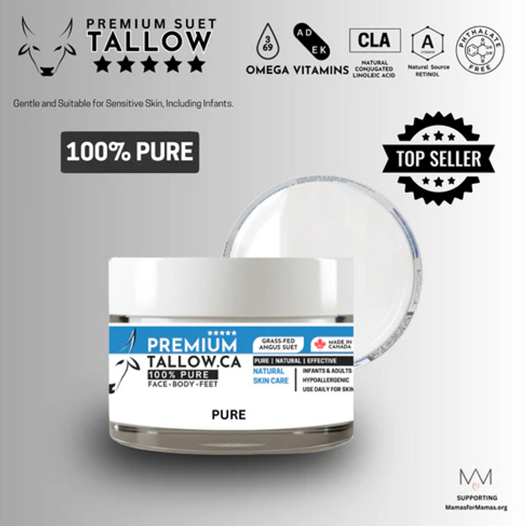 Premium 100% Pure Suet Balm (Black Angus)
