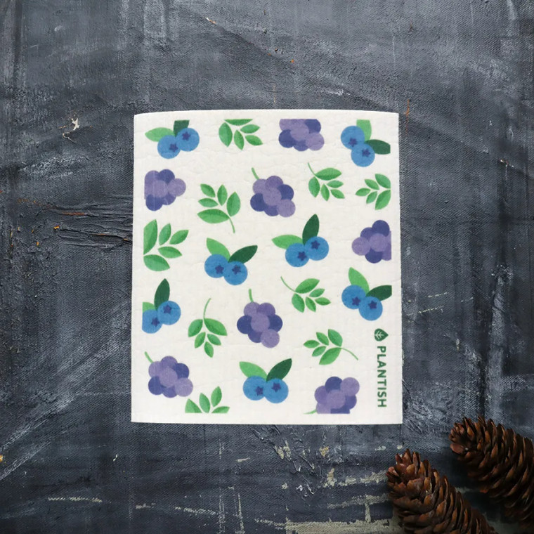 Plantish Swedish Sponge Cloth is perfect for kitchen cleaning! Great at soaking up water and tea spills, drying dishes and pots, as well as wiping countertops and other surfaces.