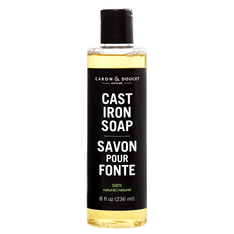 100% Natural Cast Iron Cleaning & Seasoning Soap made using traditional soap making methods and free of sulfates, phosphates, parabens or petrochemicals! Gently cleans and maintains the natural seasoning on cast iron skillets, pans, woks & grills.