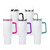 1L WHITE Dance TUMBLER  - COLOUR DETAIL Handle - MANY COLOURS!