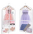 Clear PVC Dance Costume Bag 1 -  CUSTOMISE Trim to your STUDIO COLOUR!